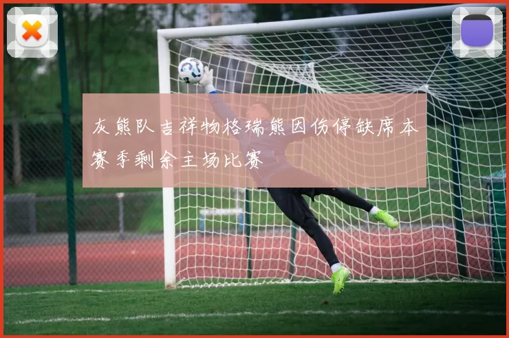 灰熊队吉祥物格瑞熊因伤停缺席本赛季剩余主场比赛