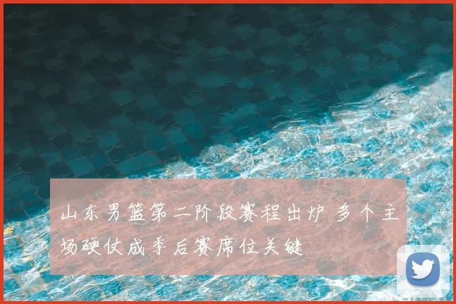 山东男篮第二阶段赛程出炉 多个主场硬仗成季后赛席位关键