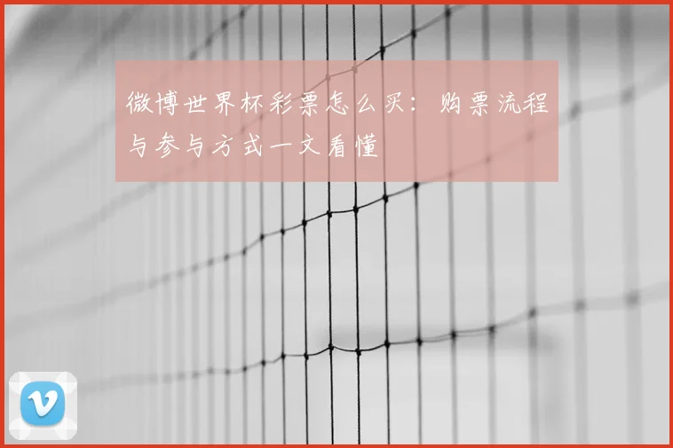 微博世界杯彩票怎么买:购票流程与参与方式一文看懂