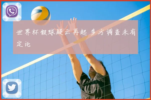 世界杯假球疑云再起 多方调查未有定论